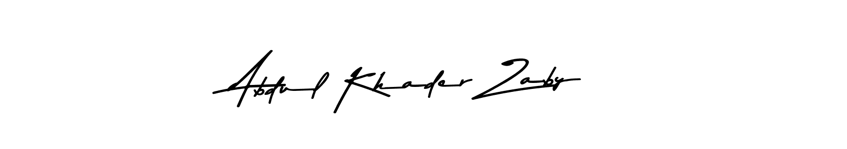 Asem Kandis PERSONAL USE is a professional signature style that is perfect for those who want to add a touch of class to their signature. It is also a great choice for those who want to make their signature more unique. Get Abdul Khader Zaby name to fancy signature for free. Abdul Khader Zaby signature style 9 images and pictures png