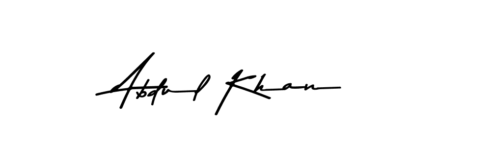 How to make Abdul Khan name signature. Use Asem Kandis PERSONAL USE style for creating short signs online. This is the latest handwritten sign. Abdul Khan signature style 9 images and pictures png