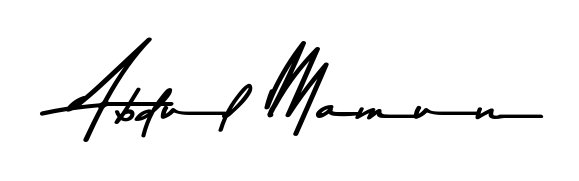 You can use this online signature creator to create a handwritten signature for the name Abdul Mamun. This is the best online autograph maker. Abdul Mamun signature style 9 images and pictures png