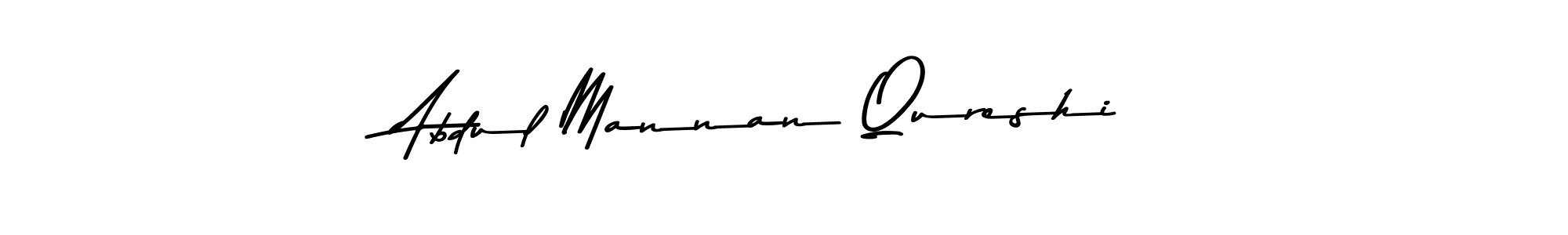 Create a beautiful signature design for name Abdul Mannan Qureshi. With this signature (Asem Kandis PERSONAL USE) fonts, you can make a handwritten signature for free. Abdul Mannan Qureshi signature style 9 images and pictures png