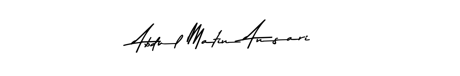 Make a beautiful signature design for name Abdul Matin Ansari. Use this online signature maker to create a handwritten signature for free. Abdul Matin Ansari signature style 9 images and pictures png