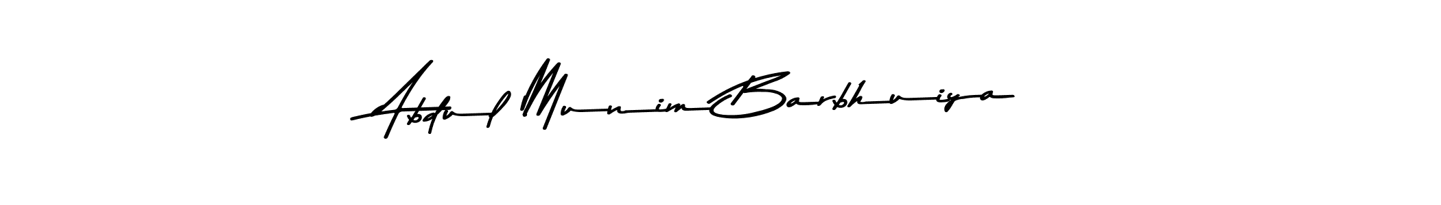 Create a beautiful signature design for name Abdul Munim Barbhuiya. With this signature (Asem Kandis PERSONAL USE) fonts, you can make a handwritten signature for free. Abdul Munim Barbhuiya signature style 9 images and pictures png