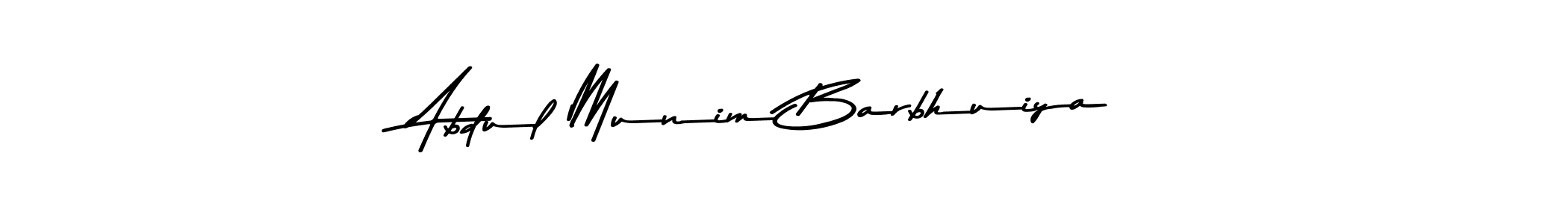 Create a beautiful signature design for name Abdul Munim Barbhuiya. With this signature (Asem Kandis PERSONAL USE) fonts, you can make a handwritten signature for free. Abdul Munim Barbhuiya signature style 9 images and pictures png