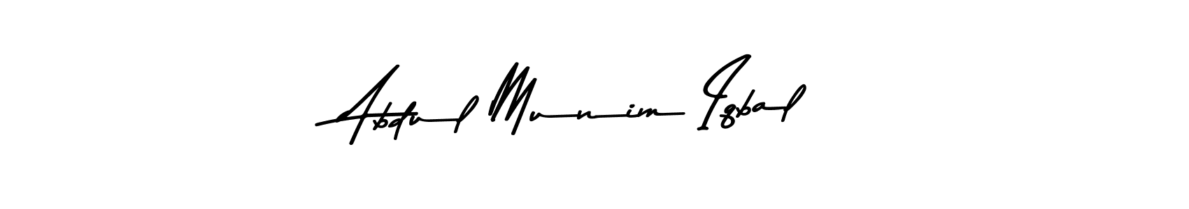 Use a signature maker to create a handwritten signature online. With this signature software, you can design (Asem Kandis PERSONAL USE) your own signature for name Abdul Munim Iqbal. Abdul Munim Iqbal signature style 9 images and pictures png