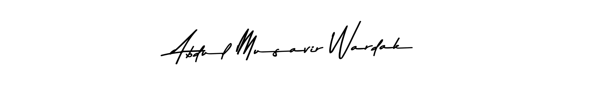 Make a beautiful signature design for name Abdul Musavir Wardak. Use this online signature maker to create a handwritten signature for free. Abdul Musavir Wardak signature style 9 images and pictures png