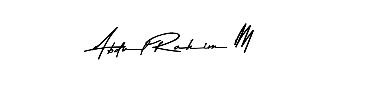 Here are the top 10 professional signature styles for the name Abdul Rahim M. These are the best autograph styles you can use for your name. Abdul Rahim M signature style 9 images and pictures png