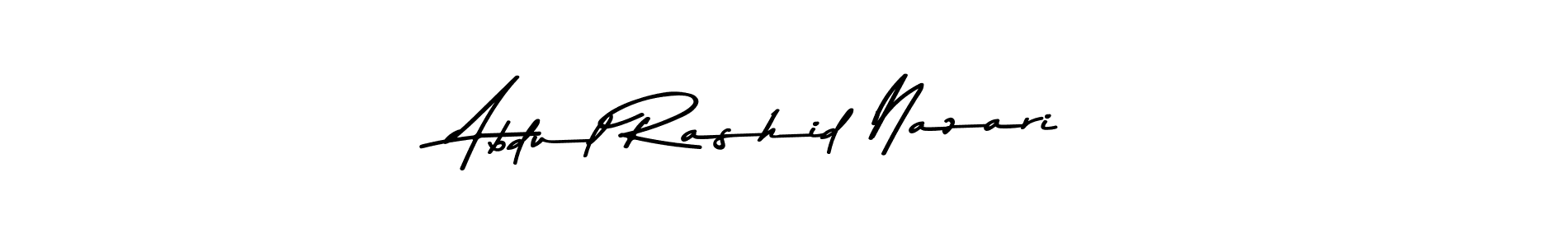 You can use this online signature creator to create a handwritten signature for the name Abdul Rashid Nazari. This is the best online autograph maker. Abdul Rashid Nazari signature style 9 images and pictures png