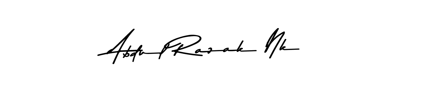 Abdul Razak Nk stylish signature style. Best Handwritten Sign (Asem Kandis PERSONAL USE) for my name. Handwritten Signature Collection Ideas for my name Abdul Razak Nk. Abdul Razak Nk signature style 9 images and pictures png
