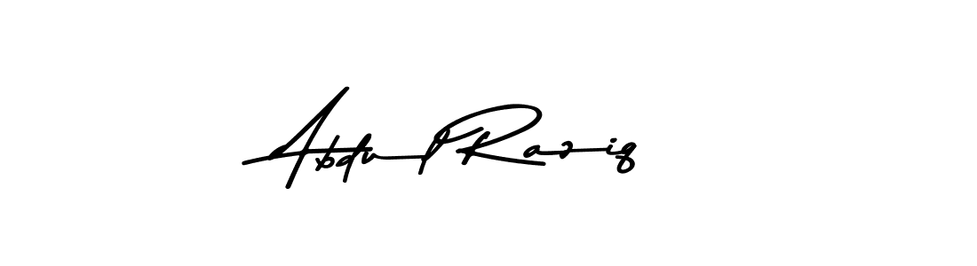How to make Abdul Raziq name signature. Use Asem Kandis PERSONAL USE style for creating short signs online. This is the latest handwritten sign. Abdul Raziq signature style 9 images and pictures png