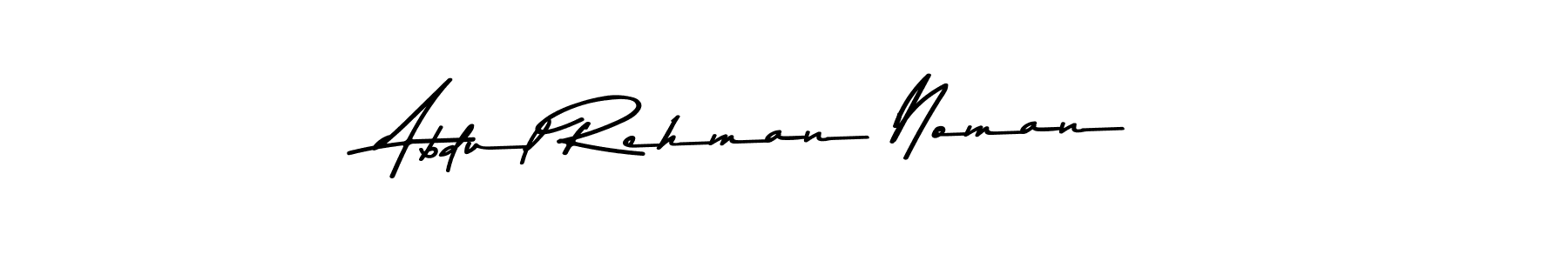 How to make Abdul Rehman Noman name signature. Use Asem Kandis PERSONAL USE style for creating short signs online. This is the latest handwritten sign. Abdul Rehman Noman signature style 9 images and pictures png