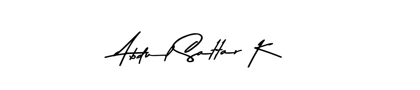 Make a beautiful signature design for name Abdul Sattar K. Use this online signature maker to create a handwritten signature for free. Abdul Sattar K signature style 9 images and pictures png