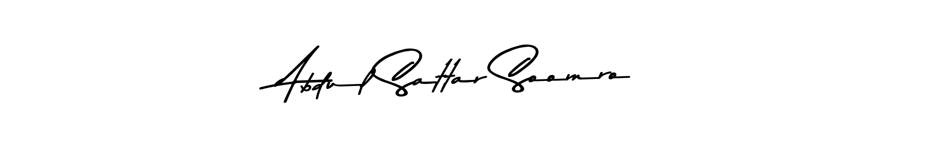 Create a beautiful signature design for name Abdul Sattar Soomro. With this signature (Asem Kandis PERSONAL USE) fonts, you can make a handwritten signature for free. Abdul Sattar Soomro signature style 9 images and pictures png