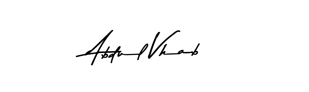 Best and Professional Signature Style for Abdul Vhab. Asem Kandis PERSONAL USE Best Signature Style Collection. Abdul Vhab signature style 9 images and pictures png