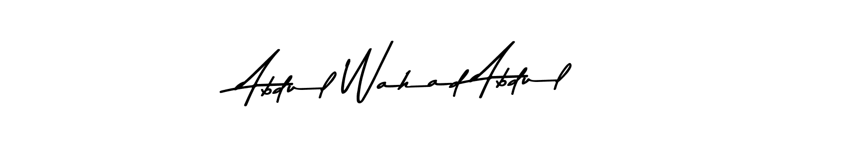 Make a beautiful signature design for name Abdul Wahad Abdul. With this signature (Asem Kandis PERSONAL USE) style, you can create a handwritten signature for free. Abdul Wahad Abdul signature style 9 images and pictures png