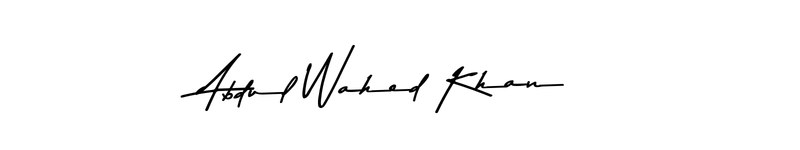 Create a beautiful signature design for name Abdul Wahed Khan. With this signature (Asem Kandis PERSONAL USE) fonts, you can make a handwritten signature for free. Abdul Wahed Khan signature style 9 images and pictures png