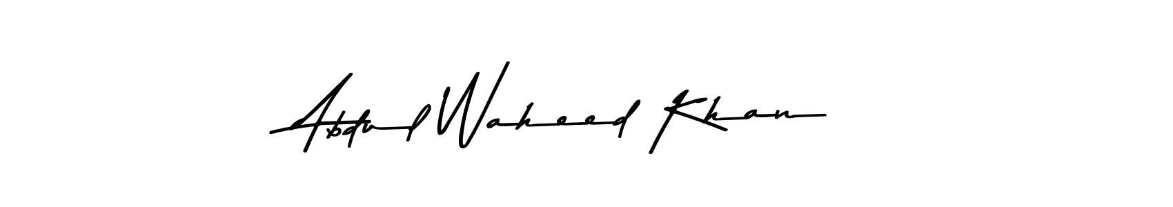 Make a beautiful signature design for name Abdul Waheed Khan. With this signature (Asem Kandis PERSONAL USE) style, you can create a handwritten signature for free. Abdul Waheed Khan signature style 9 images and pictures png