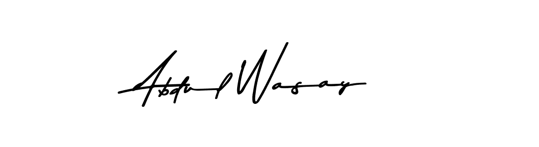 Use a signature maker to create a handwritten signature online. With this signature software, you can design (Asem Kandis PERSONAL USE) your own signature for name Abdul Wasay. Abdul Wasay signature style 9 images and pictures png