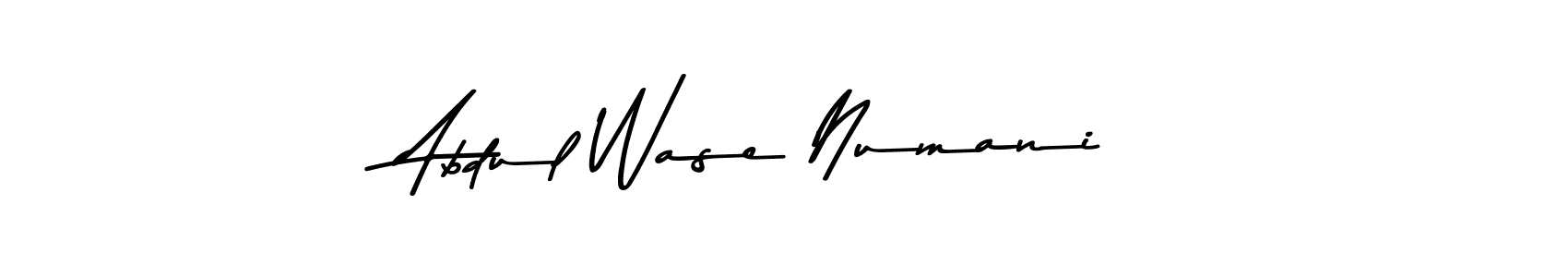 Abdul Wase Numani stylish signature style. Best Handwritten Sign (Asem Kandis PERSONAL USE) for my name. Handwritten Signature Collection Ideas for my name Abdul Wase Numani. Abdul Wase Numani signature style 9 images and pictures png