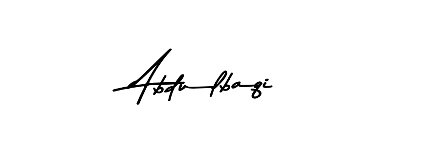 How to make Abdulbaqi name signature. Use Asem Kandis PERSONAL USE style for creating short signs online. This is the latest handwritten sign. Abdulbaqi signature style 9 images and pictures png