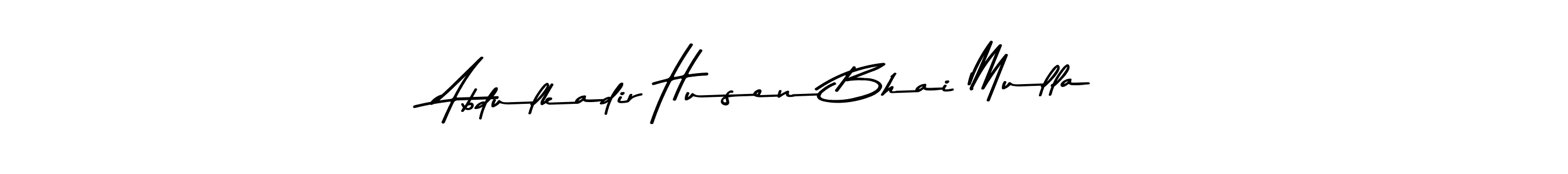 You can use this online signature creator to create a handwritten signature for the name Abdulkadir Husen Bhai Mulla. This is the best online autograph maker. Abdulkadir Husen Bhai Mulla signature style 9 images and pictures png