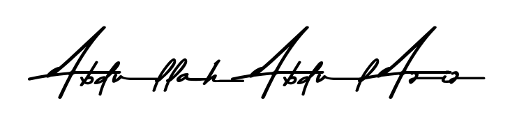 Transform the name Abdullah Abdul Aziz into a signature masterpiece using Asem Kandis PERSONAL USE font. Ideal for photographers, artists, and creators looking for watermarks. Abdullah Abdul Aziz signature style 9 images and pictures png