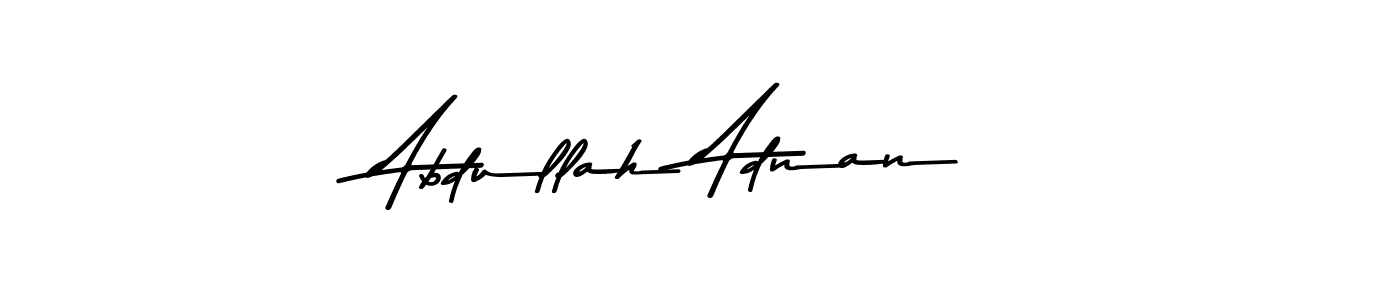 The best way (Asem Kandis PERSONAL USE) to make a short signature is to pick only two or three words in your name. The name Abdullah Adnan include a total of six letters. For converting this name. Abdullah Adnan signature style 9 images and pictures png