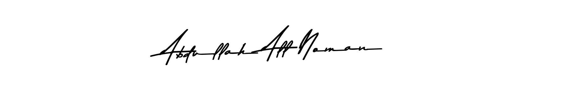 Create a beautiful signature design for name Abdullah All Noman. With this signature (Asem Kandis PERSONAL USE) fonts, you can make a handwritten signature for free. Abdullah All Noman signature style 9 images and pictures png