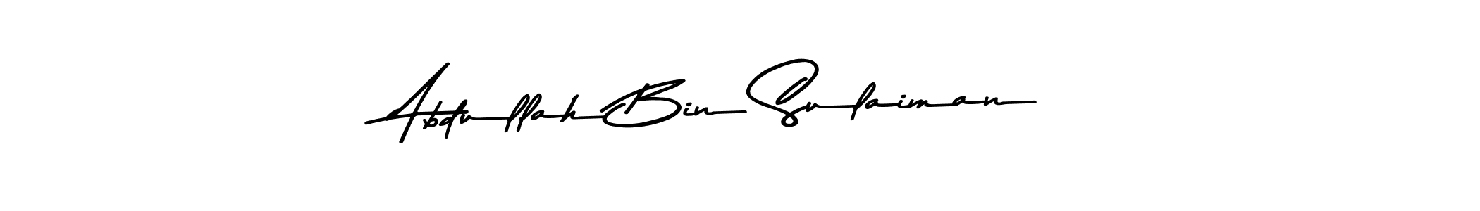 Use a signature maker to create a handwritten signature online. With this signature software, you can design (Asem Kandis PERSONAL USE) your own signature for name Abdullah Bin Sulaiman. Abdullah Bin Sulaiman signature style 9 images and pictures png