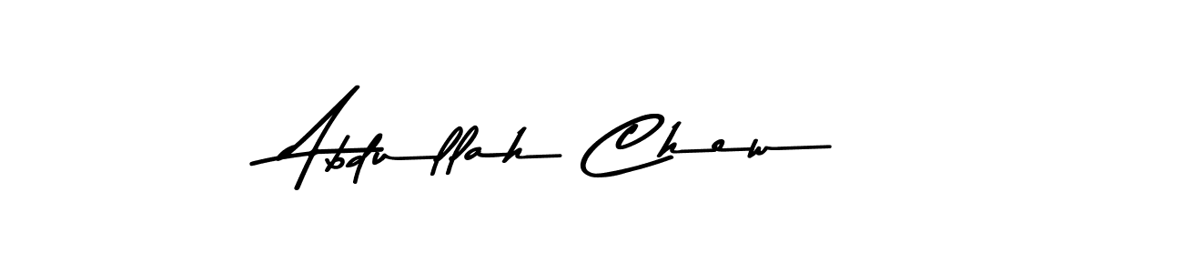 Abdullah Chew stylish signature style. Best Handwritten Sign (Asem Kandis PERSONAL USE) for my name. Handwritten Signature Collection Ideas for my name Abdullah Chew. Abdullah Chew signature style 9 images and pictures png