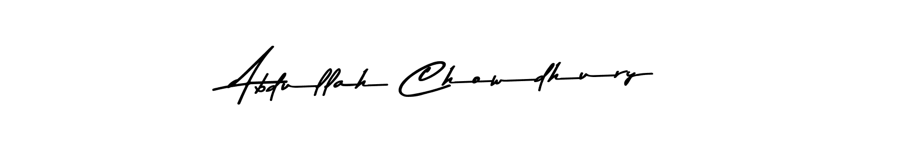 Abdullah Chowdhury stylish signature style. Best Handwritten Sign (Asem Kandis PERSONAL USE) for my name. Handwritten Signature Collection Ideas for my name Abdullah Chowdhury. Abdullah Chowdhury signature style 9 images and pictures png