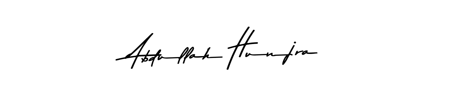 Abdullah Hunjra stylish signature style. Best Handwritten Sign (Asem Kandis PERSONAL USE) for my name. Handwritten Signature Collection Ideas for my name Abdullah Hunjra. Abdullah Hunjra signature style 9 images and pictures png