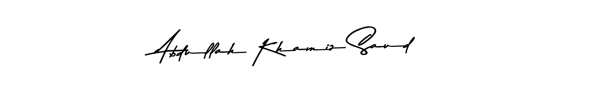 if you are searching for the best signature style for your name Abdullah Khamiz Saud. so please give up your signature search. here we have designed multiple signature styles  using Asem Kandis PERSONAL USE. Abdullah Khamiz Saud signature style 9 images and pictures png