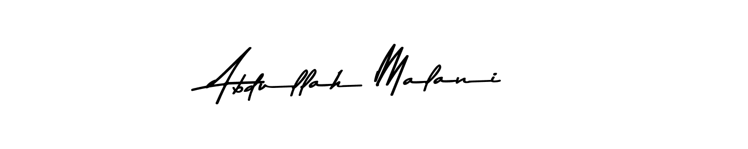 Similarly Asem Kandis PERSONAL USE is the best handwritten signature design. Signature creator online .You can use it as an online autograph creator for name Abdullah Malani. Abdullah Malani signature style 9 images and pictures png