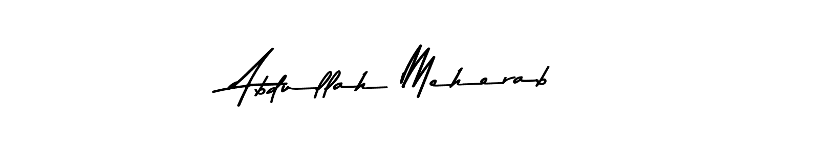 This is the best signature style for the Abdullah Meherab name. Also you like these signature font (Asem Kandis PERSONAL USE). Mix name signature. Abdullah Meherab signature style 9 images and pictures png