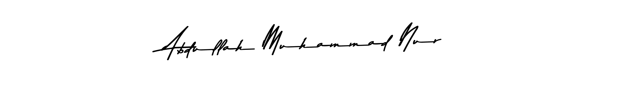 Use a signature maker to create a handwritten signature online. With this signature software, you can design (Asem Kandis PERSONAL USE) your own signature for name Abdullah Muhammad Nur. Abdullah Muhammad Nur signature style 9 images and pictures png