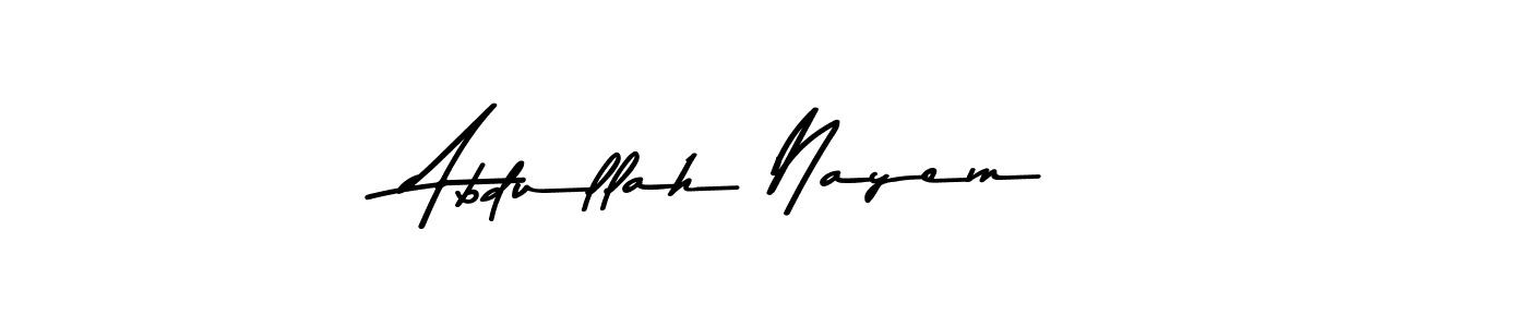 You can use this online signature creator to create a handwritten signature for the name Abdullah Nayem. This is the best online autograph maker. Abdullah Nayem signature style 9 images and pictures png