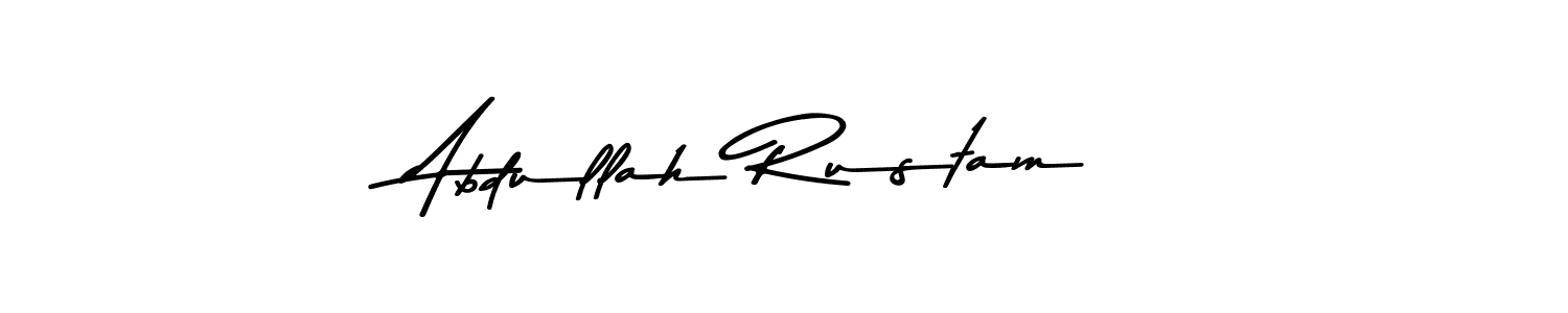 Abdullah Rustam stylish signature style. Best Handwritten Sign (Asem Kandis PERSONAL USE) for my name. Handwritten Signature Collection Ideas for my name Abdullah Rustam. Abdullah Rustam signature style 9 images and pictures png