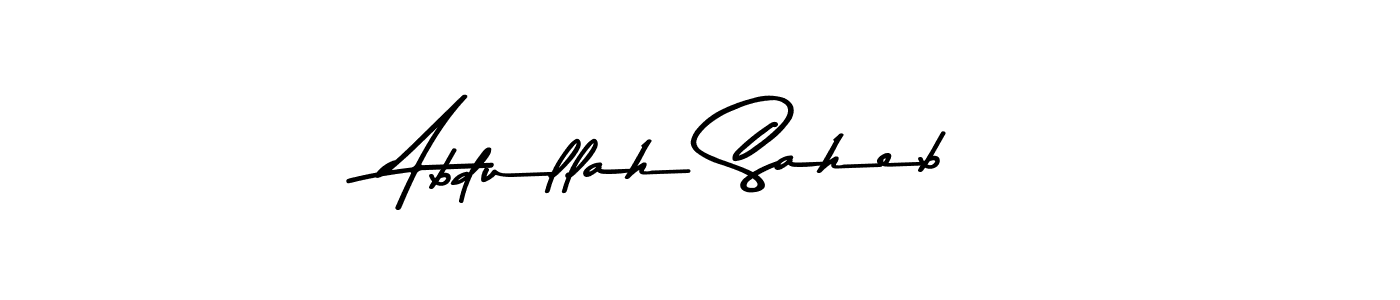 Abdullah Saheb stylish signature style. Best Handwritten Sign (Asem Kandis PERSONAL USE) for my name. Handwritten Signature Collection Ideas for my name Abdullah Saheb. Abdullah Saheb signature style 9 images and pictures png