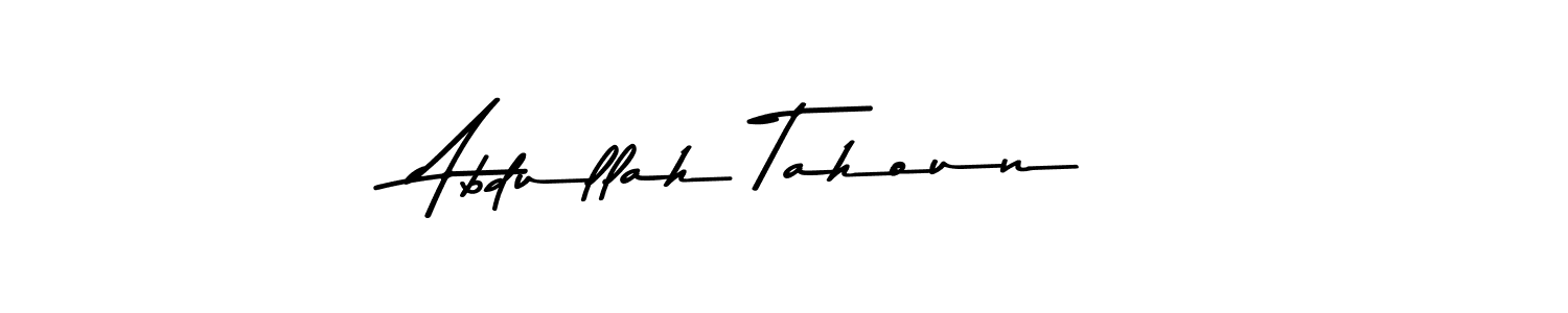 You can use this online signature creator to create a handwritten signature for the name Abdullah Tahoun. This is the best online autograph maker. Abdullah Tahoun signature style 9 images and pictures png