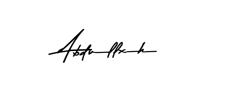 Create a beautiful signature design for name Abdullxh. With this signature (Asem Kandis PERSONAL USE) fonts, you can make a handwritten signature for free. Abdullxh signature style 9 images and pictures png