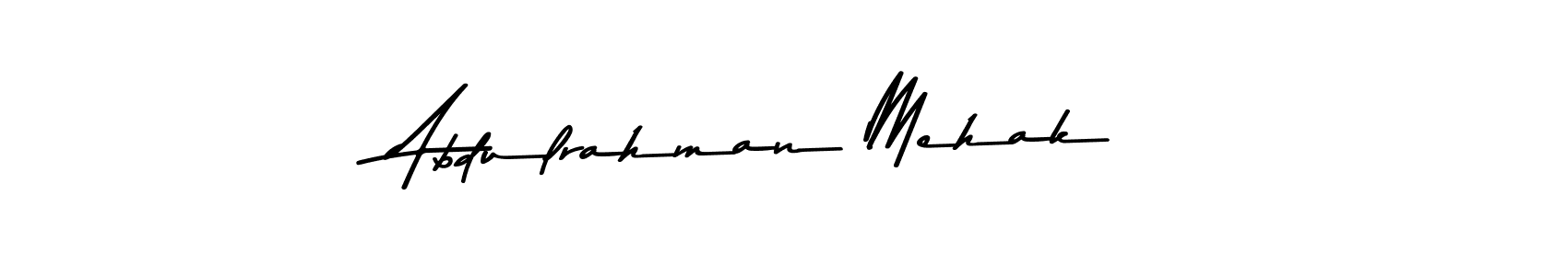 Make a beautiful signature design for name Abdulrahman Mehak. Use this online signature maker to create a handwritten signature for free. Abdulrahman Mehak signature style 9 images and pictures png