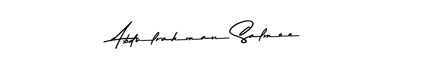 Design your own signature with our free online signature maker. With this signature software, you can create a handwritten (Asem Kandis PERSONAL USE) signature for name Abdulrahman Salmee. Abdulrahman Salmee signature style 9 images and pictures png