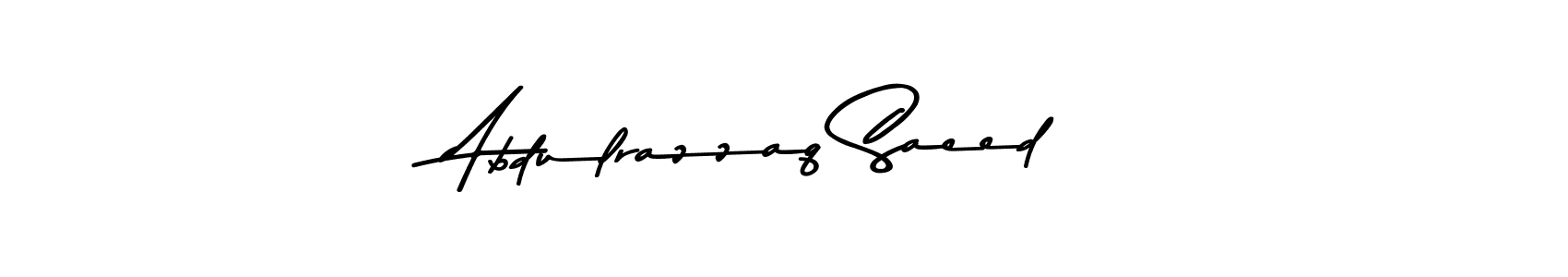 Design your own signature with our free online signature maker. With this signature software, you can create a handwritten (Asem Kandis PERSONAL USE) signature for name Abdulrazzaq Saeed. Abdulrazzaq Saeed signature style 9 images and pictures png