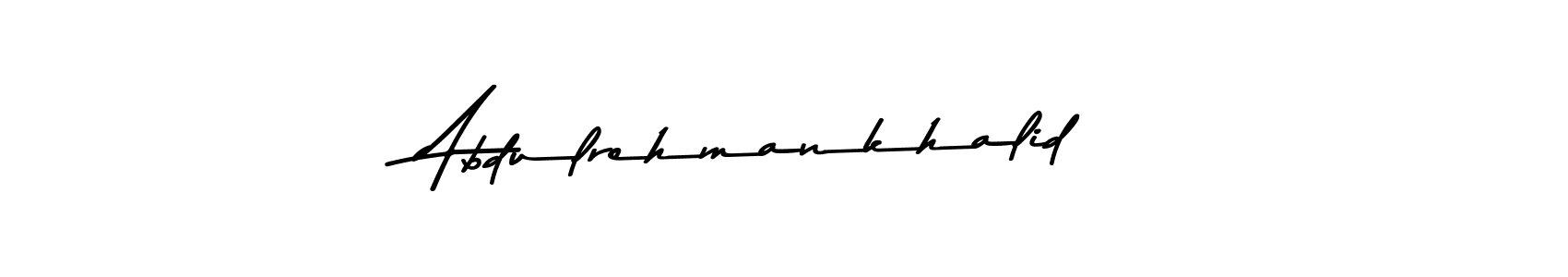 Create a beautiful signature design for name Abdulrehmankhalid. With this signature (Asem Kandis PERSONAL USE) fonts, you can make a handwritten signature for free. Abdulrehmankhalid signature style 9 images and pictures png