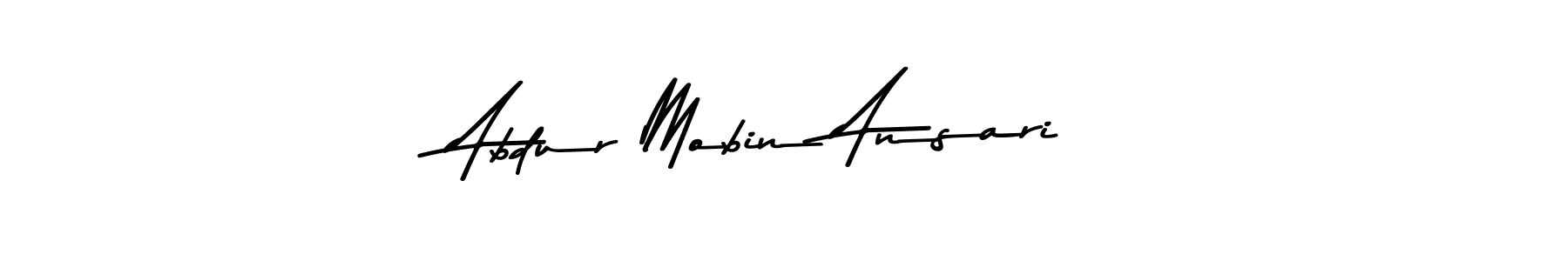 This is the best signature style for the Abdur Mobin Ansari name. Also you like these signature font (Asem Kandis PERSONAL USE). Mix name signature. Abdur Mobin Ansari signature style 9 images and pictures png