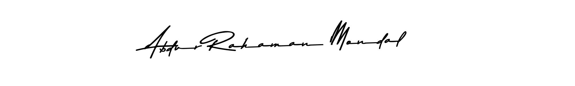 How to make Abdur Rahaman Mondal name signature. Use Asem Kandis PERSONAL USE style for creating short signs online. This is the latest handwritten sign. Abdur Rahaman Mondal signature style 9 images and pictures png