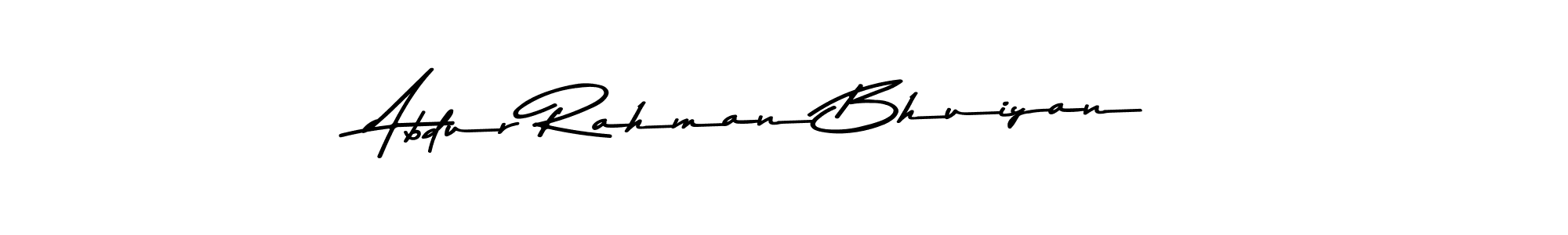 Make a beautiful signature design for name Abdur Rahman Bhuiyan. With this signature (Asem Kandis PERSONAL USE) style, you can create a handwritten signature for free. Abdur Rahman Bhuiyan signature style 9 images and pictures png