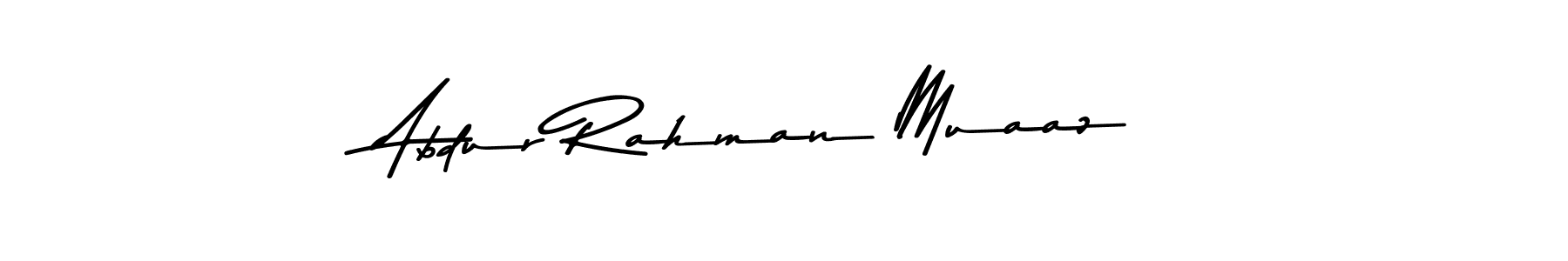 Create a beautiful signature design for name Abdur Rahman Muaaz. With this signature (Asem Kandis PERSONAL USE) fonts, you can make a handwritten signature for free. Abdur Rahman Muaaz signature style 9 images and pictures png