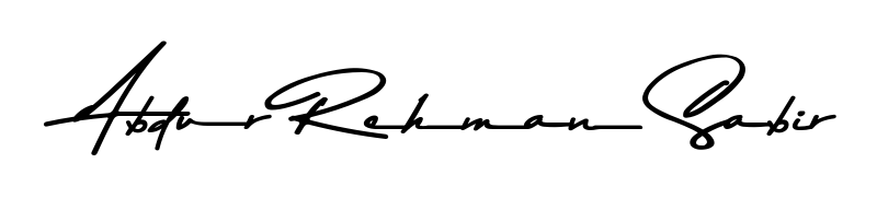 The Asem Kandis PERSONAL USE font gives name Abdur Rehman Sabir a signature that looks effortless yet distinguished. Download high-res PNG instantly. Abdur Rehman Sabir signature style 9 images and pictures png