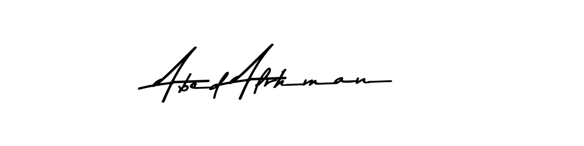Use a signature maker to create a handwritten signature online. With this signature software, you can design (Asem Kandis PERSONAL USE) your own signature for name Abed Alrhman. Abed Alrhman signature style 9 images and pictures png